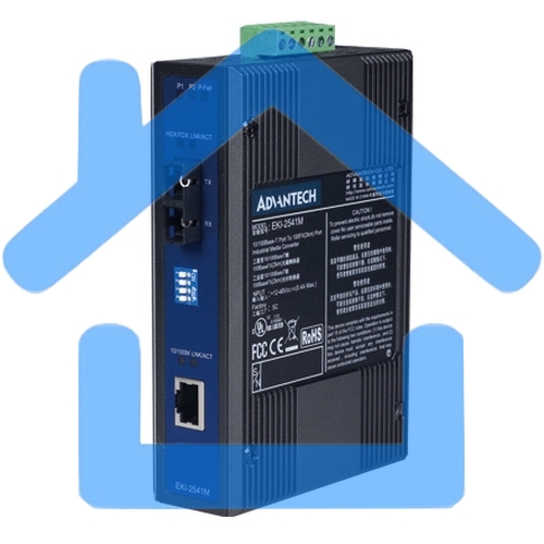 Интерфейсный модуль EKI-2541M-AE10/100T (X) to SC Multi-Mode Industrial Media Converter Advantech