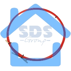 Протяжка кабельная Rexant (мини УЗК в бухте), стеклопруток, d=3,5 мм, 3 м, красная