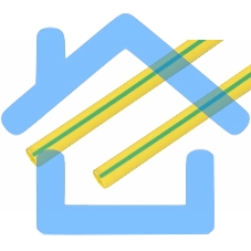 Термоусаживаемая трубка Rexant 20,0/10,0 мм, желто-зеленая, упаковка 10 шт. по 1 м