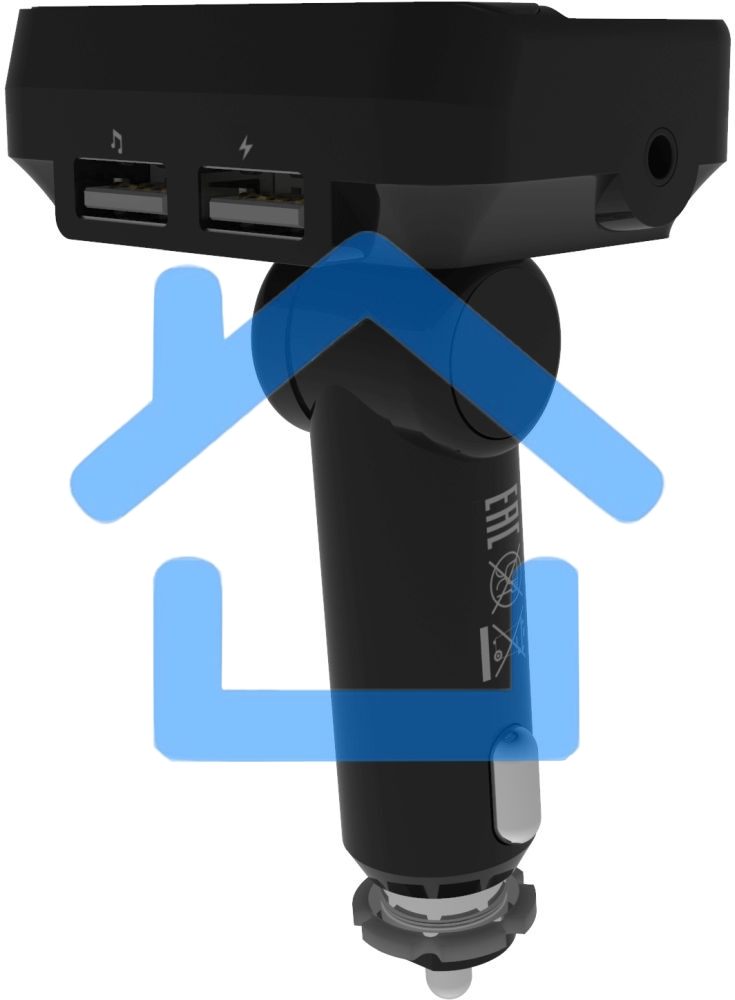 Автомобильный FM-модулятор Ritmix FMT-B200 черный SD BT USB (80000765)