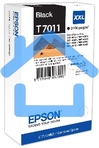 Струйный картридж Epson C13T70114010 WP 4000/4500 Series Ink XXL Cartridge Black 3.4k