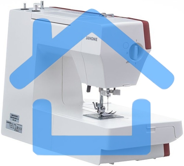 Швейная машина Janome 1522RD 25 операции, петля автомат, верт. челнок, нитевдеватель, мягкий, подарочный набор (шпульки, ножницы, сантиметровая лента, игольница )