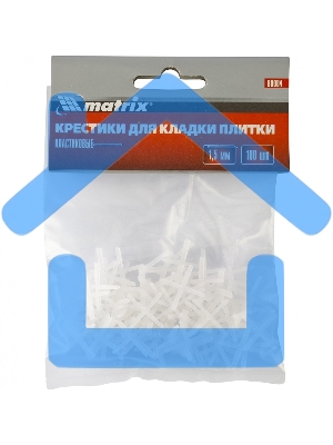Крестики Matrix, 1,5 мм, для кладки плитки, 100 шт.