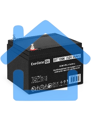 Комплект Источник бесперебойного питания EX296005RUS + батарея 26Aч EX282970RUS 4шт (инвертор, синус, для котла, настенный) ExeGate FineSine SX-7000.LCD.AVR.2SH.T 7000VA/5000W, чистая синусоида, цветной LCD-дисплей, AVR, 2*Schuko+клеммы, линейно-интеракти