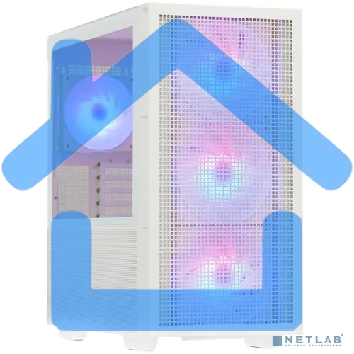 Компьютерный корпус Deepcool CH560 WH без БП, боковое окно (закаленное стекло)