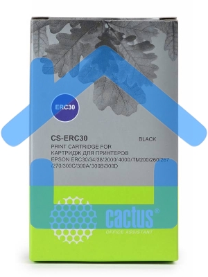 Картридж матричный Cactus CS-ERC30 черный (12.7 мм, 5 м, 1 000 000 знаков) для Epson ERC 30/34/38/TM-U220