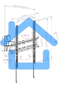 Кронштейн для телевизора Arm Media LCD-413 черный 26