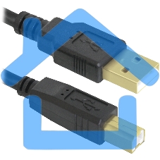 Кабель Defender USB04-10 PROКабель USB 2.0 для соед. 3.0м AM/BM, зол.конт, 2фер.фил.
