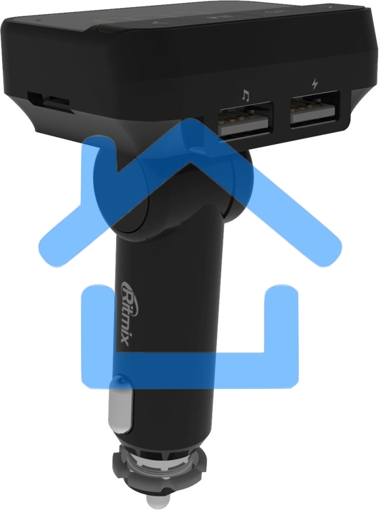 Автомобильный FM-модулятор Ritmix FMT-B200 черный SD BT USB (80000765)