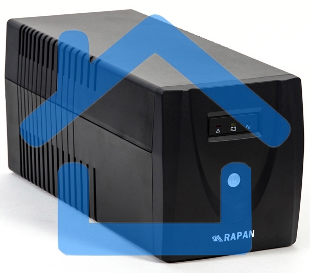 Источник питания RAPAN-UPS 1000 220В 1000ВА/600Вт меандр с АКБ 2х7Ач интерактивный RAPAN-UPS 1000 power supply 220V 1000VA / 600W meander with battery 2x7Ah interactive