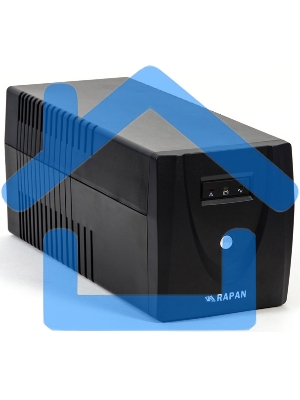 Источник питания RAPAN-UPS 1000 220В 1000ВА/600Вт меандр с АКБ 2х7А·ч интерактивный RAPAN-UPS 1000 power supply 220V 1000VA / 600W meander with battery 2x7Ah interactive