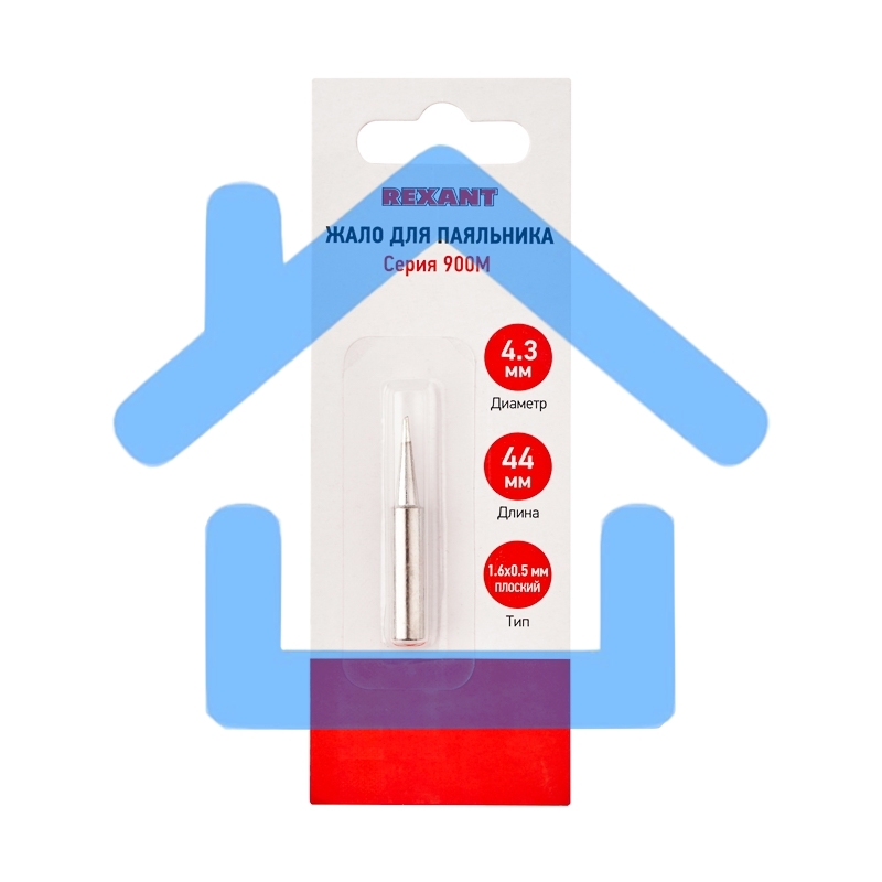 Жало Rexant для паяльника серии 900М, Ø 4.3 мм, тип плоский малый 1.6 мм