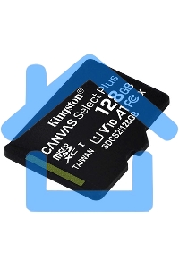 Флеш карта Kingston 128Gb micSDXC Canvas Select Plus 100R A1 C10 Single Pack w/o ADP EAN: 740617299076