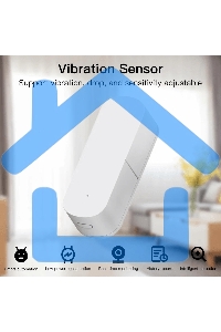 Датчик вибрации MOES Vibration Sensor ZSS-Z-VBR, Zigbee, AAA 2шт х 1.5 V