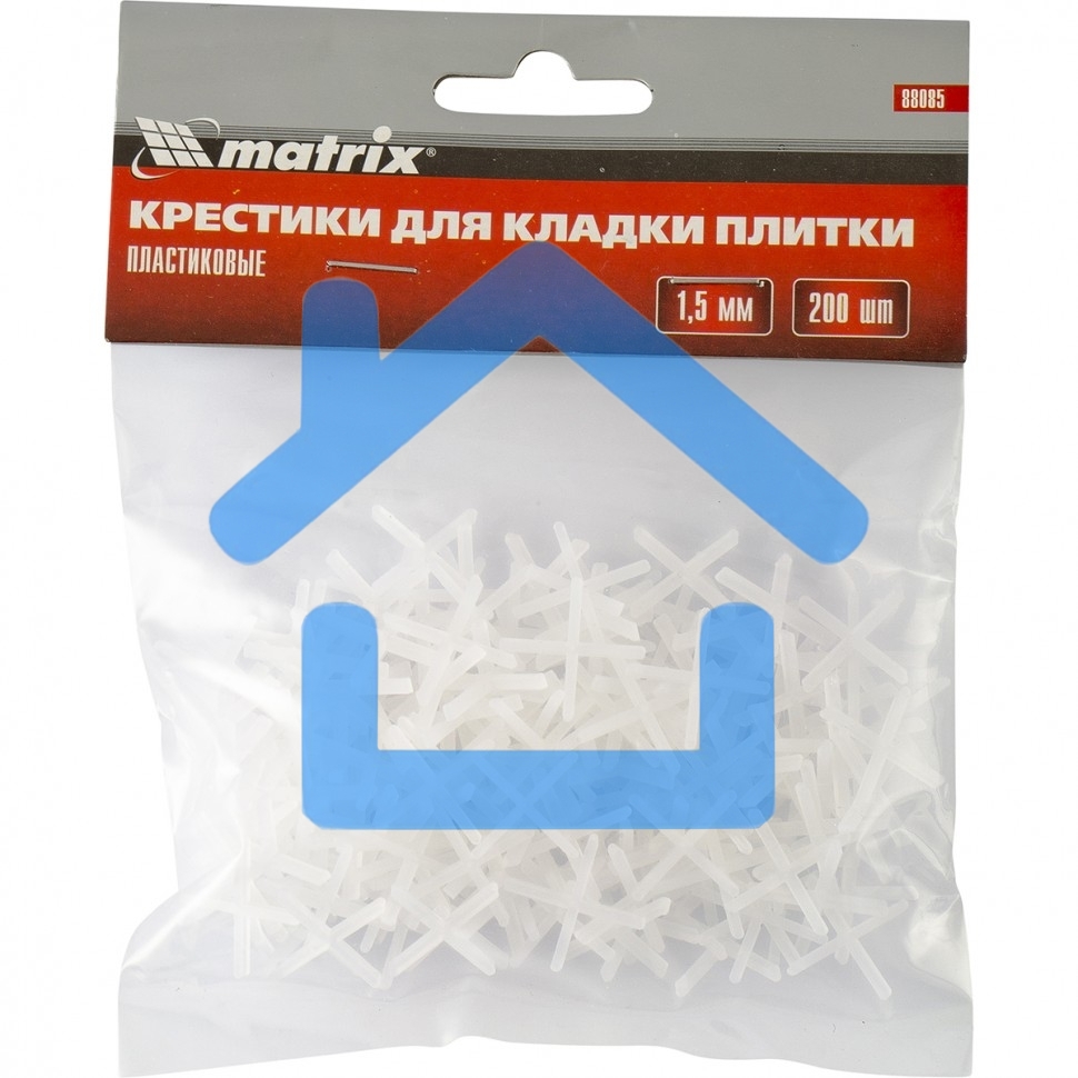 Крестики, 1,5 мм, для кладки плитки, 200 шт. Matrix