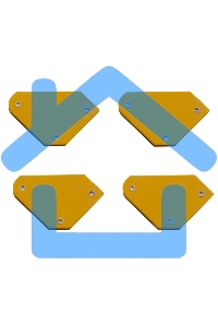 Набор из 4 магнитных фиксаторов для сварочных работ Denzel