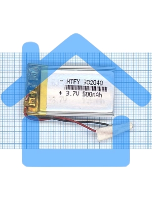 Аккумулятор Li-Pol (батарея) 3*20*40мм 2pin 3.7V/500mAh