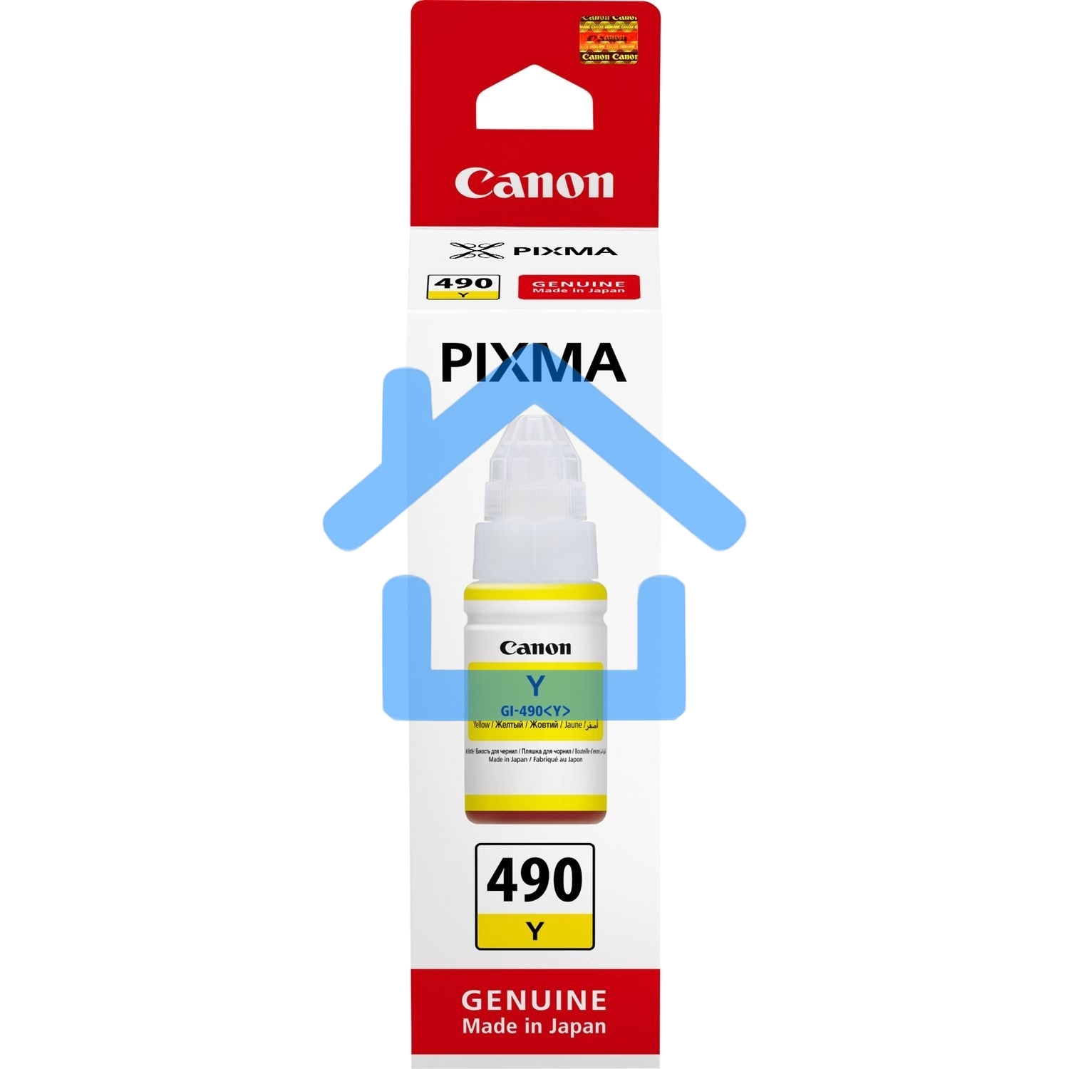 Чернила Canon GI-490Y 0666C001 желтый для Canon Pixma G1400/2400/3400 (70мл)