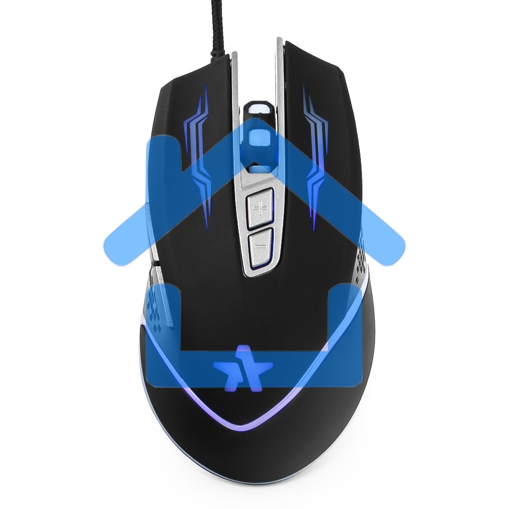 Мышь проводная Гарнизон GM-730G черный, 3200 dpi, USB, кнопки - 7