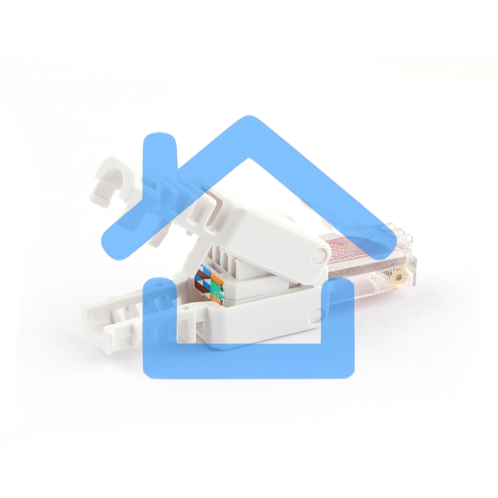 Штекер RJ-45 (8P8C) LK-8P8C быстрозажимной ручной кат. 5e и 6