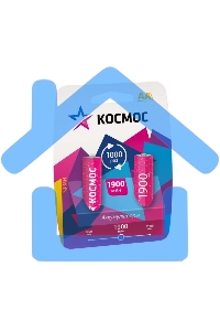 Аккумулятор Космос R6 NI-MH, 1900 мА·ч, 2 BL (блист.2шт)