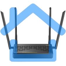 Роутер беспроводной D-Link DIR-825 (DIR-825/GFRU/R3A) AC1200 10/100/1000BASE-TX/4G черный