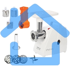 Мясорубка электрическая Аксион М34.03 1500Вт белый