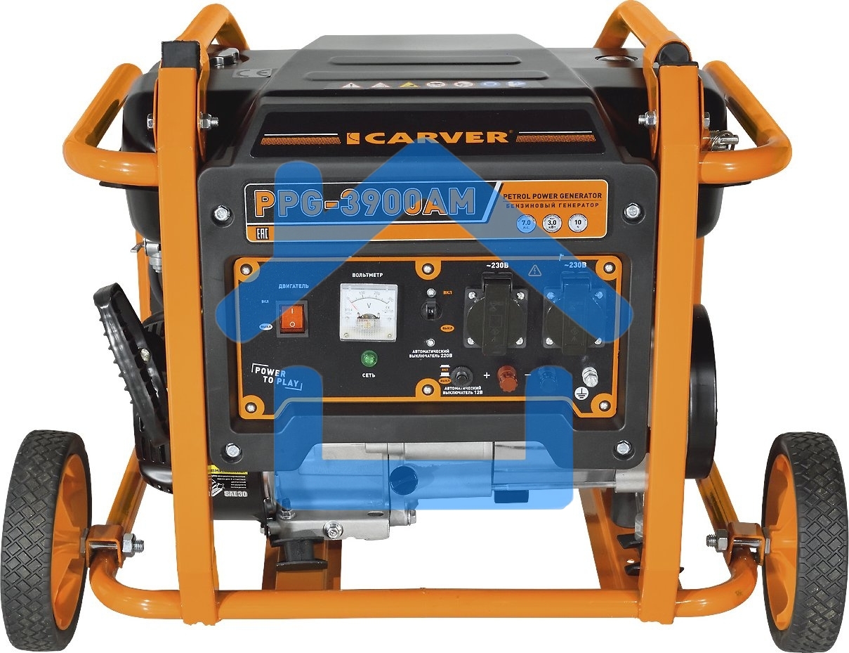 Электрогенератор бензиновый Carver PPG- 3900АM, 3 кВт, 95 дБ, 51 кг