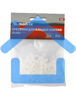 Крестики Matrix, 2,0 мм, для кладки плитки, 100 шт.