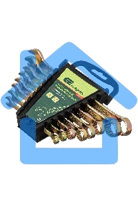 Набор ключей комбинированных 8-19 мм., 8 шт.Сибртех