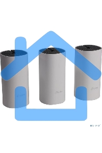 Домашняя Mesh Wi-Fi система TP-Link Deco E4 (3-Pack), 1167Мбит/с (5 ГГц: до 867 Мбит/с + 2,4 ГГц: до 300 Мбит/с), 2 порта 100 Мбит/с, 2 встроенные антенны на каждом модуле Deco