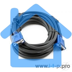 Кабель для монитора VGA (M) -) VGA (M), 1.8m, TV-COM (QCG341AD-1.8M), ферритовые кольца