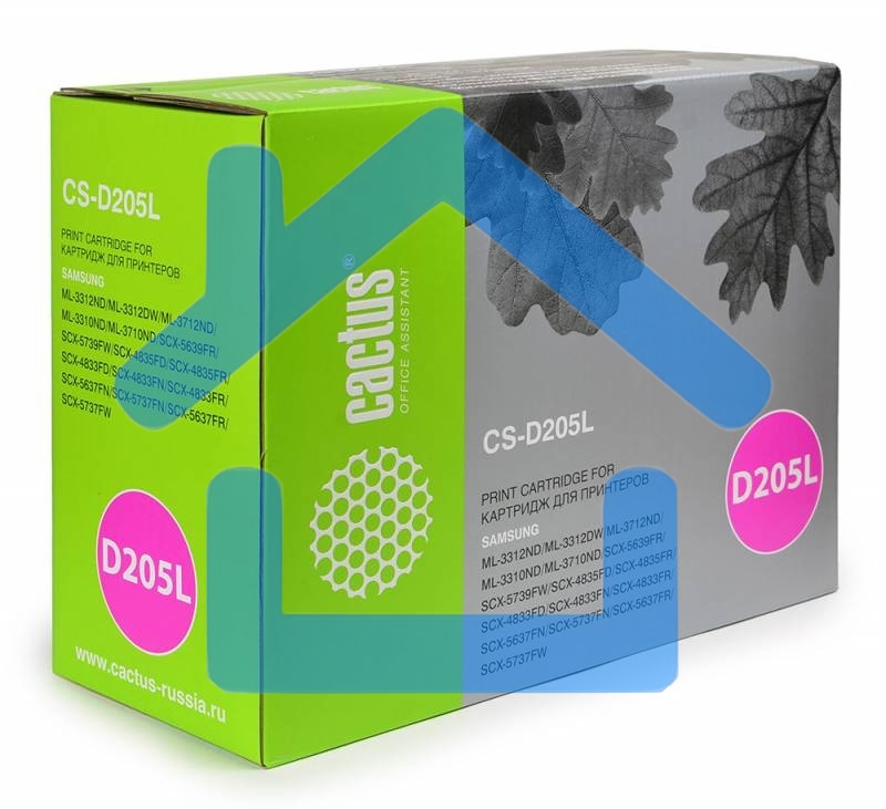 Картридж лазерный Cactus CS-D205L черный (5000 стр.) для Samsung ML-3310/3710/SCX-5637/4833