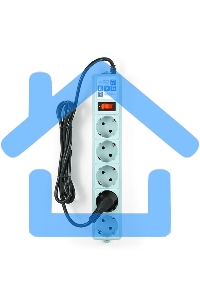 Сетевой фильтр POWER CUBE 1,9 м.* 5 розеток, серый