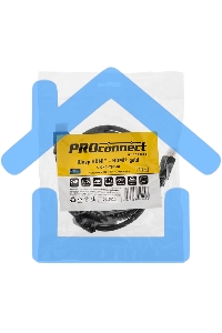 Кабель Proconnect (17-6203-6) Шнур HDMI - HDMI gold 1.5М с фильтрами (PE bag)