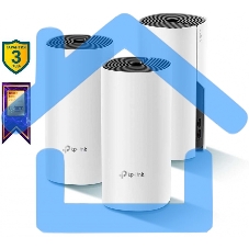 Бесшовный Mesh роутер TP-Link Deco M4 (DECO M4(3-PACK)) AC1200 10/100/1000BASE-TX (упак.:3шт)