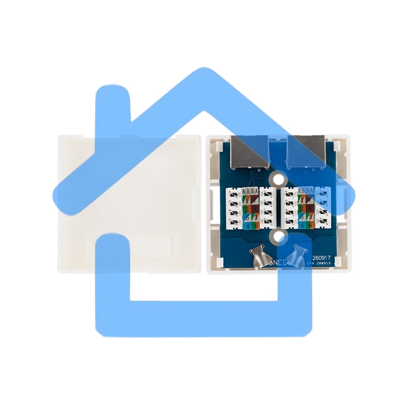 Рoзетка компьютерная внешняя, 2-порта RJ-45 (8P8C), FTP экранированная, категория 6, Rexant