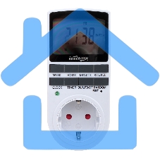 Таймер электрический Energenie EG-SST-01, LCD-дисплей 2,3″, белый
