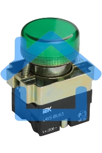 Арматура светосигнальная LAY5-BU63 d22мм зел. ИЭК BLS50-BU-K06