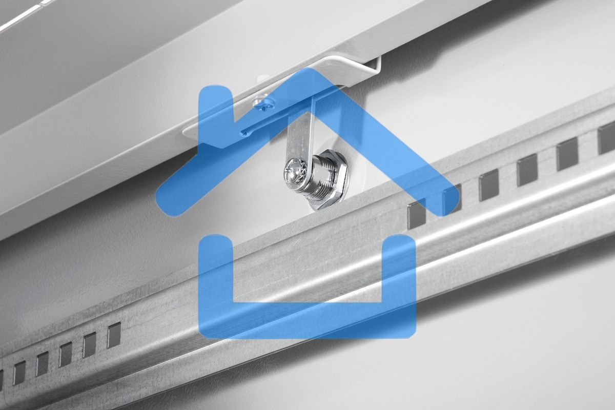 Шкаф телекоммуникационный напольный ЭКОНОМ 24U (600 × 600) дверь стекло, дверь металл