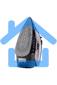 Утюг Galaxy Line GL 6128, фиолетовый с черным, паровой, 2200 Вт, постоянный пар 30 г/мин, паровой удар 140 г/мин, функции: самоочистка, антикапля, антинакипь, функция увлажнения, вертикальное отпаривание, защита от перегрева, индикатор нагрева, керамическ