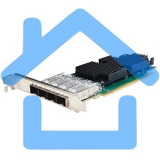 Сетевая карта Silicom 25Gb PE425G4i81L-XR Quad Port SFP28 25 Gigabit Ethernet PCI Express Server Adapter X16 Gen4, Low Profile, Based on Intel E810-CAM1, Support DAC cable