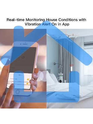 Датчик вибрации MOES Vibration Sensor ZSS-Z-VBR, Zigbee, AAA 2шт х 1.5 V