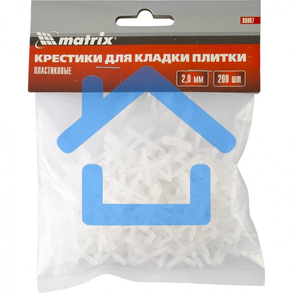 Крестики, 2,0 мм, для кладки плитки, 200 шт. Matrix