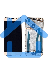 Дисплей для Asus ZenFone 3s Max ZC521TL золотой с рамкой