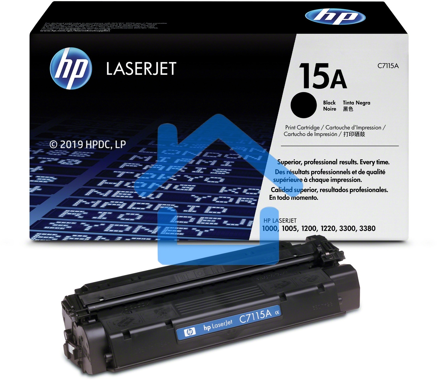 Картридж лазерный HP C7115A черный LJ 1000W/1200/1220/3300, (2500стр.)