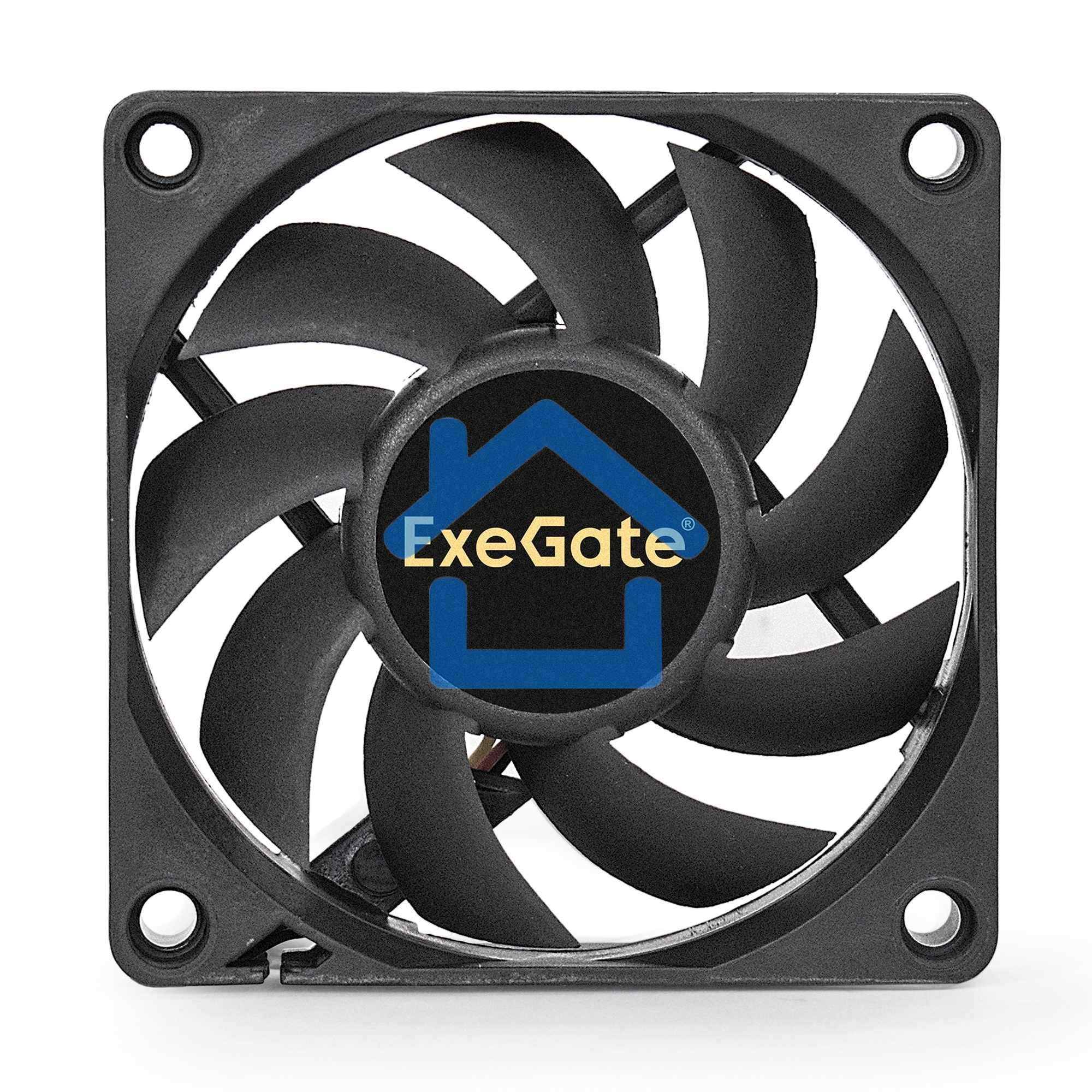 Вентилятор для корпуса ExeGate ExtraSilent ES07015S3P черный, 70 мм, 2000 об/мин, 18 дБ, 3 pin