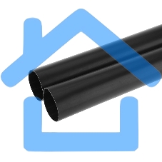 Термоусаживаемая трубка клеевая Rexant 33,0/5,5 мм, (6:1) черная, упаковка 2 шт. по 1 м