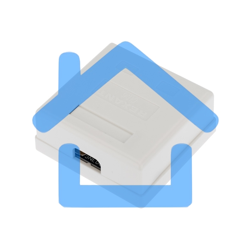 Рoзетка компьютерная внешняя, 2-порта RJ-45 (8P8C), FTP экранированная, категория 6, Rexant