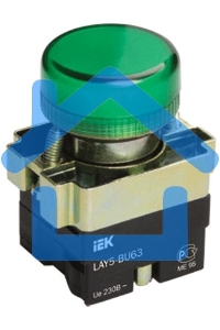Арматура светосигнальная LAY5-BU63 d22мм зел. ИЭК BLS50-BU-K06